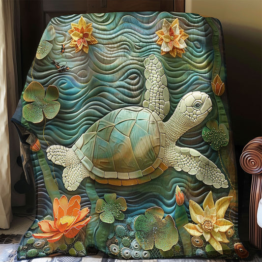 Turtle Swimming WO3008040CL Quilt