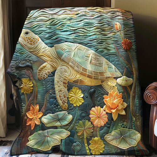 Turtle Swimming WO3008043CL Quilt