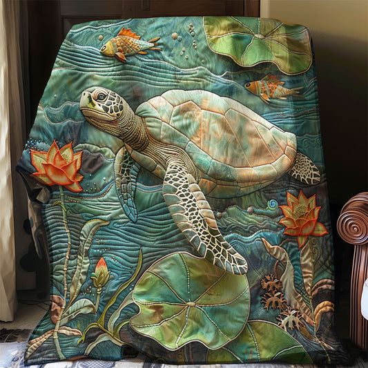 Turtle Swimming WO3008044CL Quilt