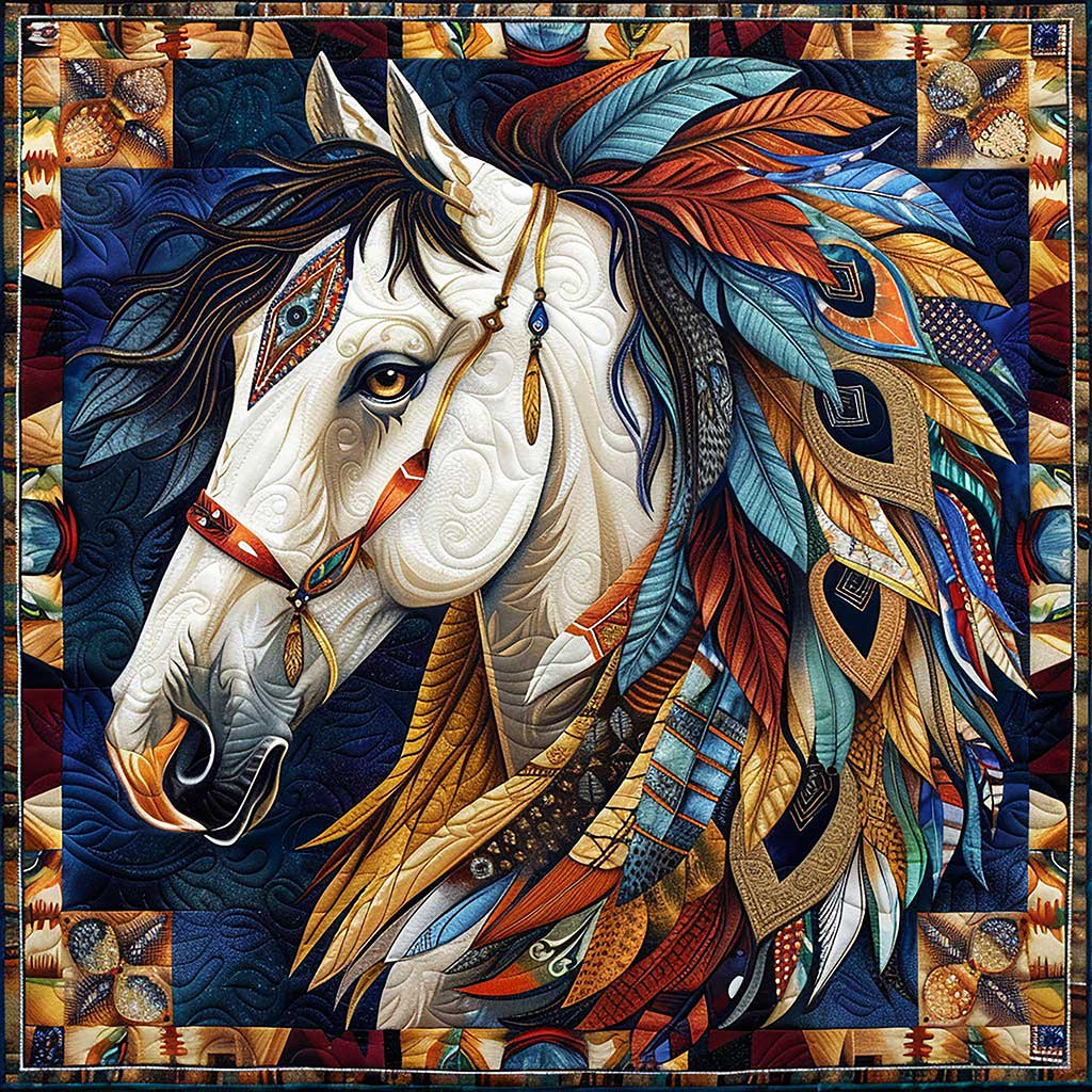 Horse And Feather WM1308041CL Quilt