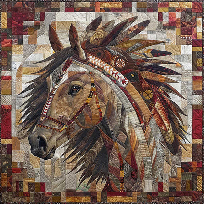 Horse And Feathers WM1008007CL Quilt