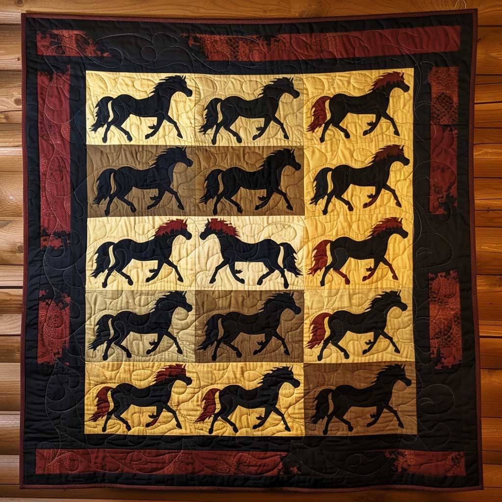 Horse Native American WJ1409013CL Quilt