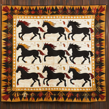 Horse Native American WJ1409014CL Quilt