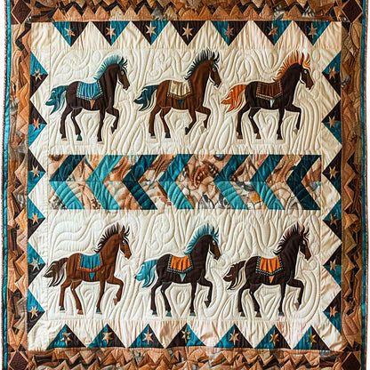 Horse Native American WJ1609013CL Quilt