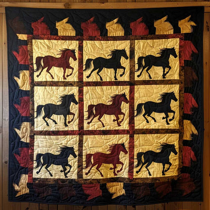 Horse Native American WJ1709013CL Quilt