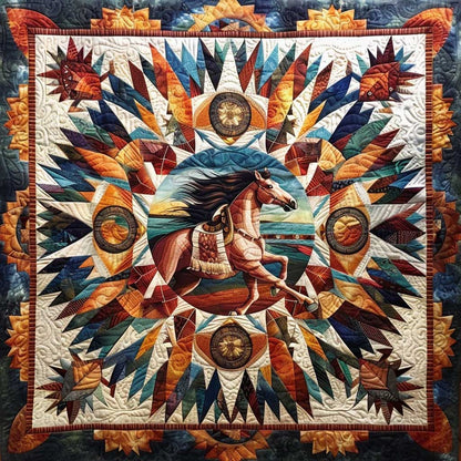 Horse Native American WJ2008022CL Quilt