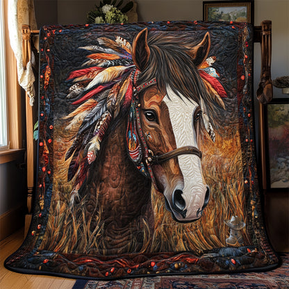 Horse Native American YR1112015CL Quilt