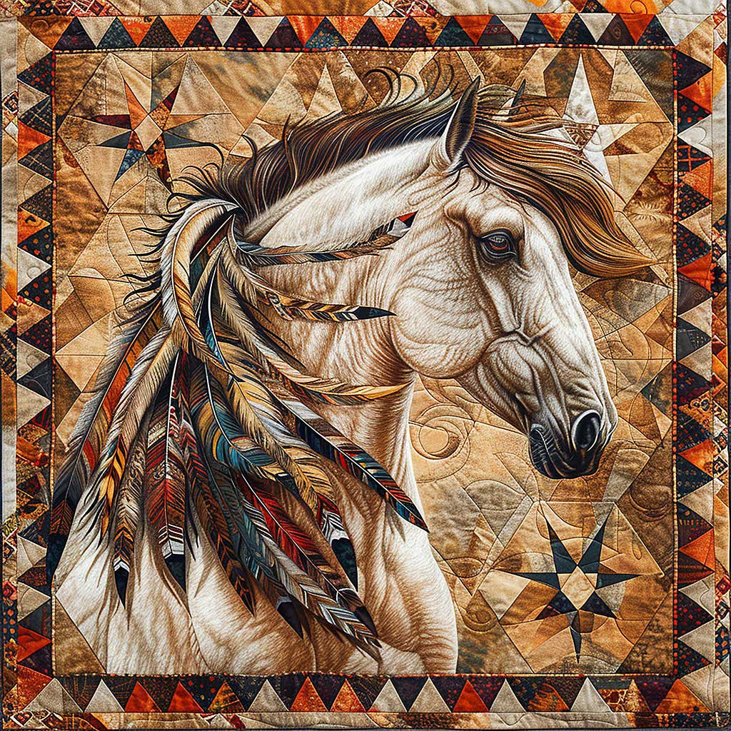 Horse And Feathers WM1508056CL Quilt