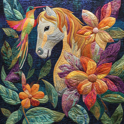 Hummingbird And Horse WM0308042CL Quilt