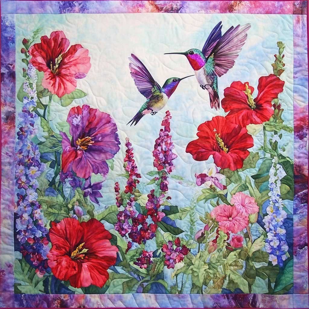 Hummingbirds Memories WM0608030CL Quilt