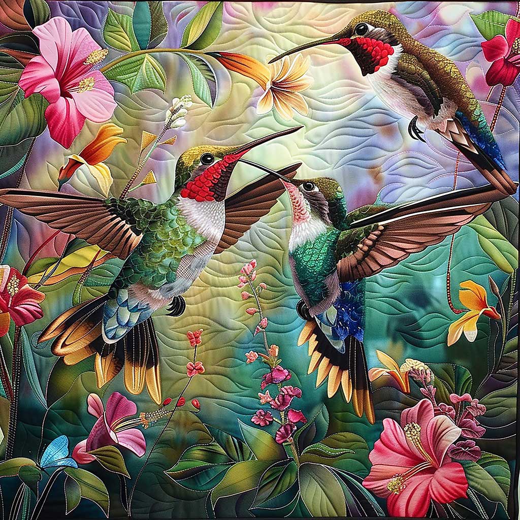 Hummingbirds WM1008053CL Quilt