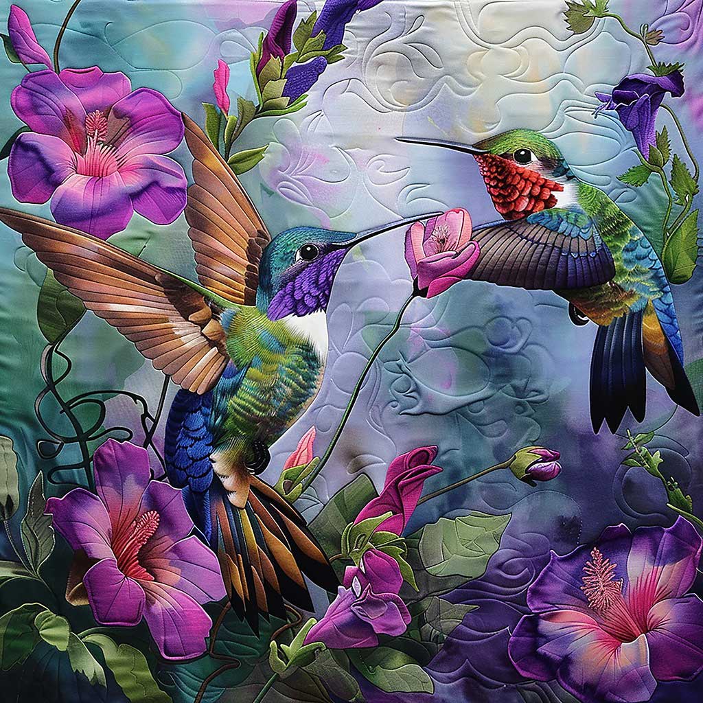 Hummingbirds WM1408017CL Quilt