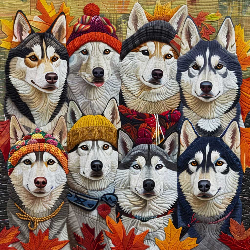 Husky Lovers WM0808035CL Quilt