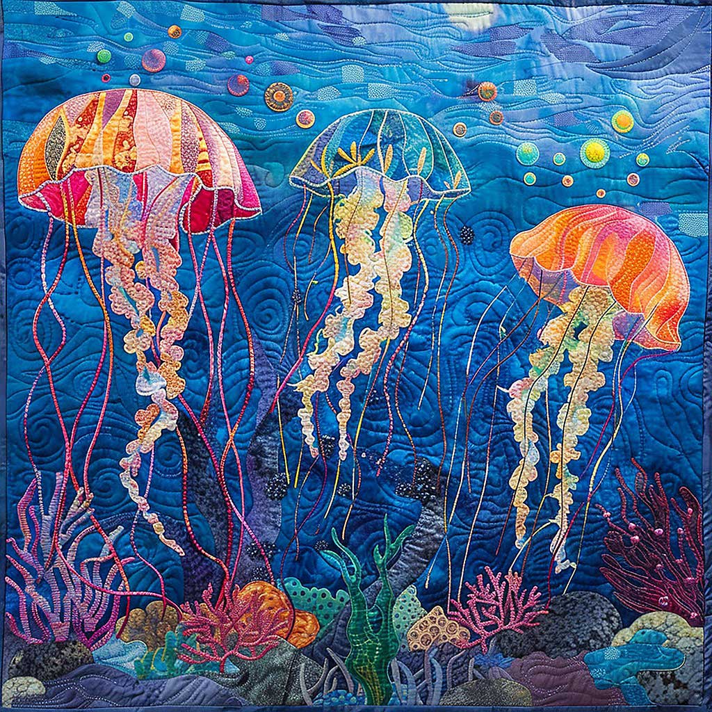 Jellyfish Castle WM1508028CL Quilt