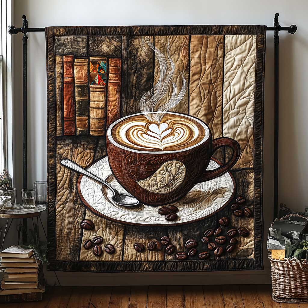 Latte Coffee Patchwork WP1911020CL Quilt