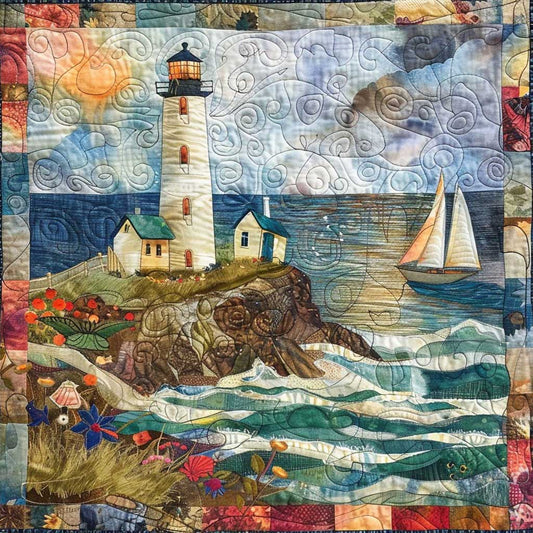 Lighthouse On Ocean WM3107001CL Quilt