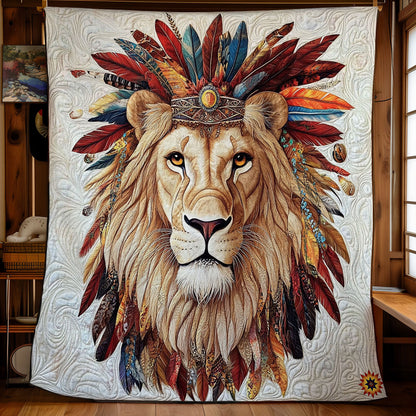 Lion Native American WY2911038CL Quilt