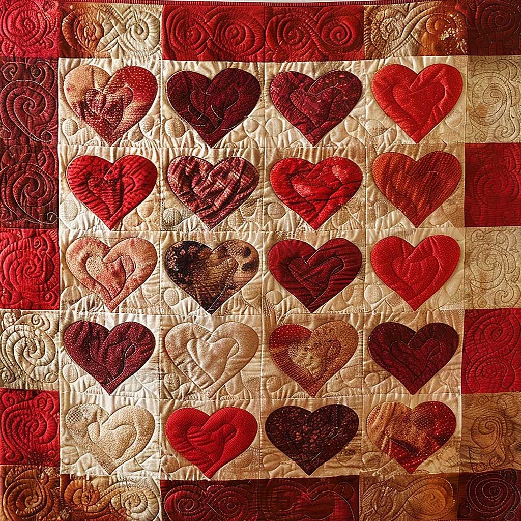 Lovely Heart WM0909011CL Quilt