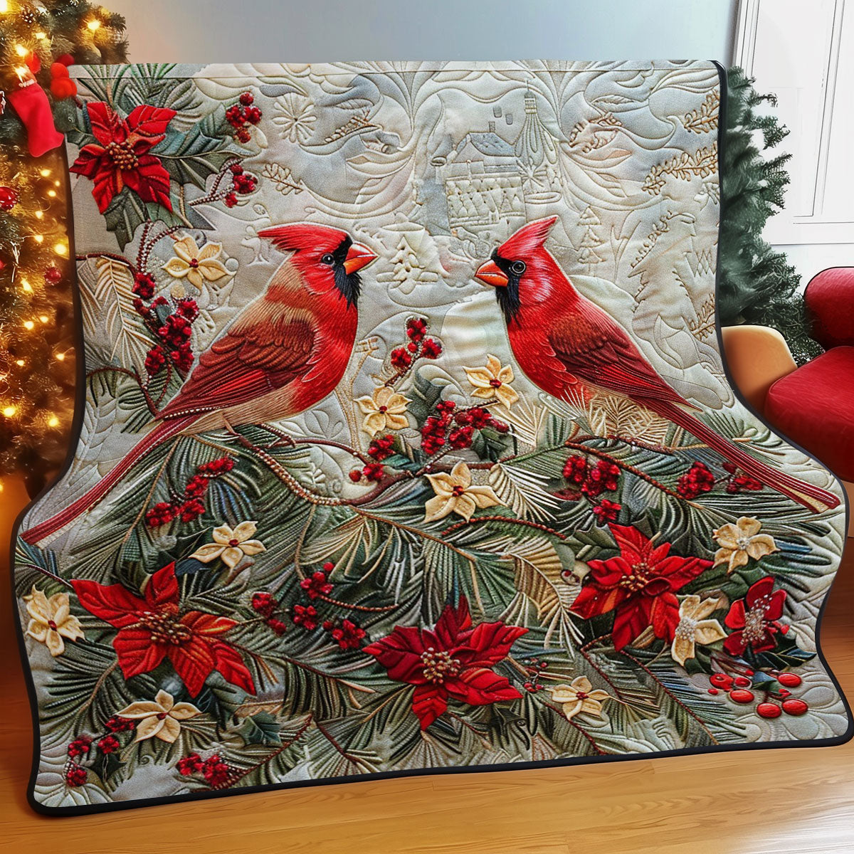 Cardinals Lovely WM0509028CL Quilt