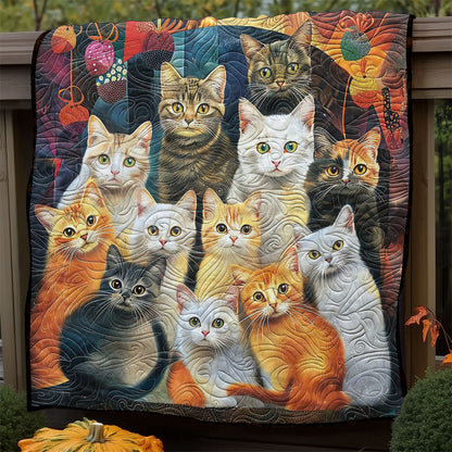 Cat Family WM2608006CL Quilt