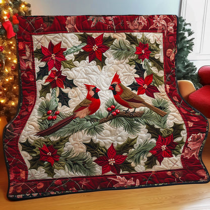 Christmas Cardinals Couple WM0509031CL Quilt