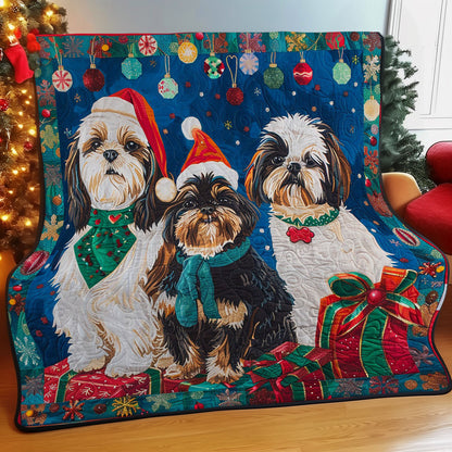 Christmas Dogs WM2408040CL Quilt