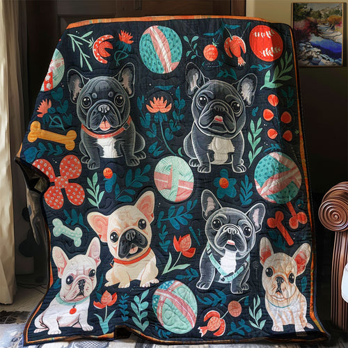 Funny French Bulldogs WP2907020CL Quilt