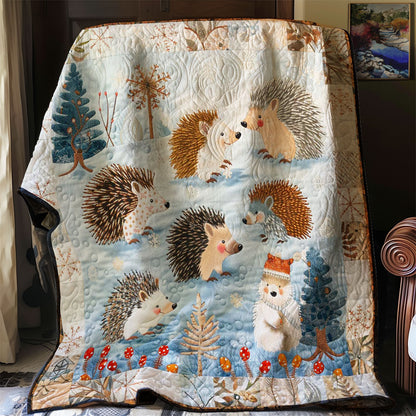 Small hedgehogs winter WP2907001CL Quilt