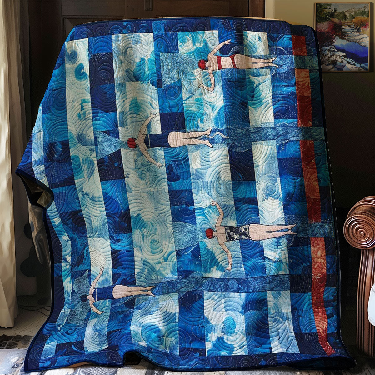 Swimming Olympic Tournament WP2907031CL Quilt