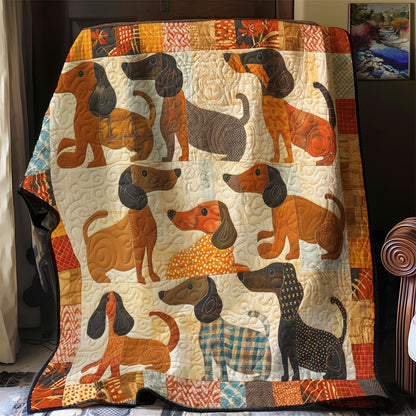 Collection Cute Dachshund Dog WP2907022CL Quilt