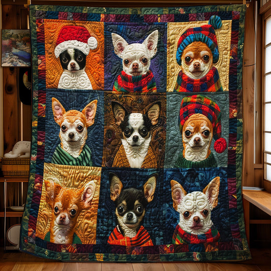 Adorable Chihuahua SR1608012CL Quilt