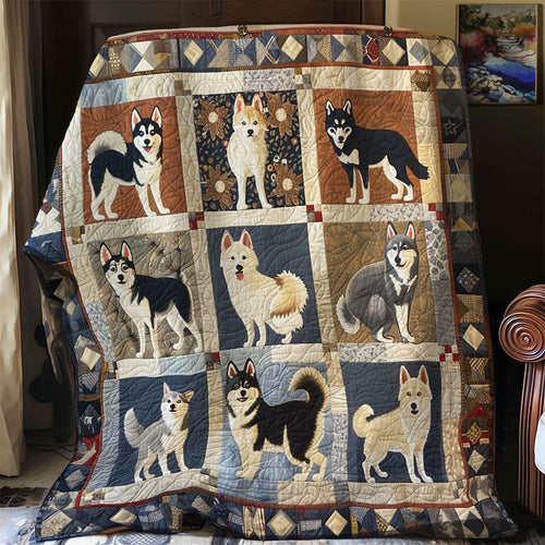 Adorable Husky SR0908025CL Quilt