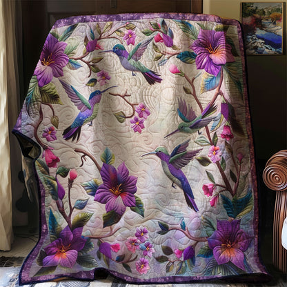 Art Morning Garden Hummingbirds WM0509029CL Quilt