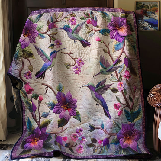 Art Morning Garden Hummingbirds WM0509029CL Quilt