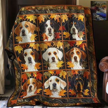 Autumn Beagle WN0808023CL Quilt