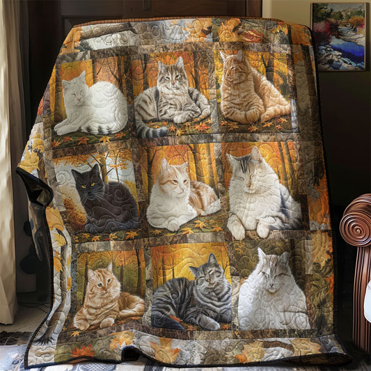 Autumn Cats WM1408054CL Quilt