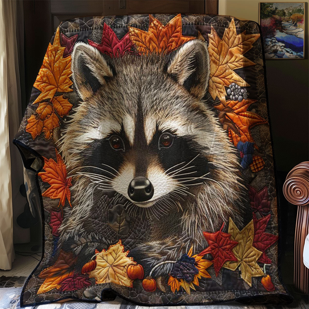 Autumn Raccoon WN1508053CL Quilt