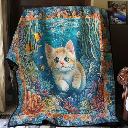 Baby Cat In Ocean WM0308007CL Quilt