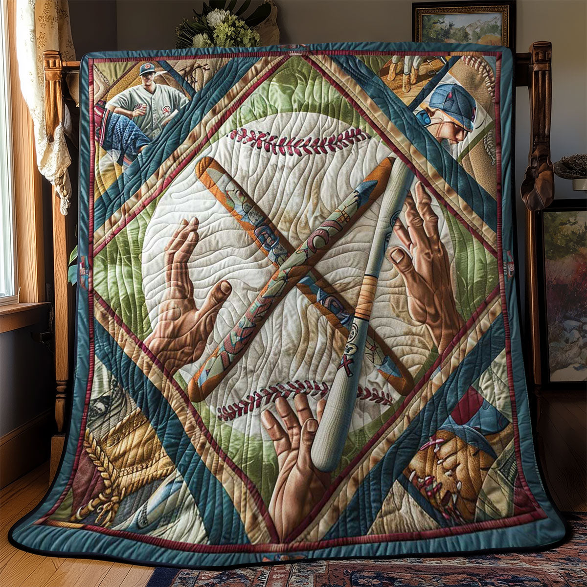 Baseball Legends WN2608023CL Quilt