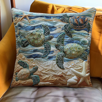 Beachside Turtle Refuge WN1408108CL Quilt Pillow Case