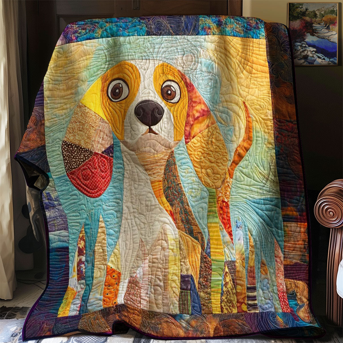 Beagle Delight WN0508039CL Quilt