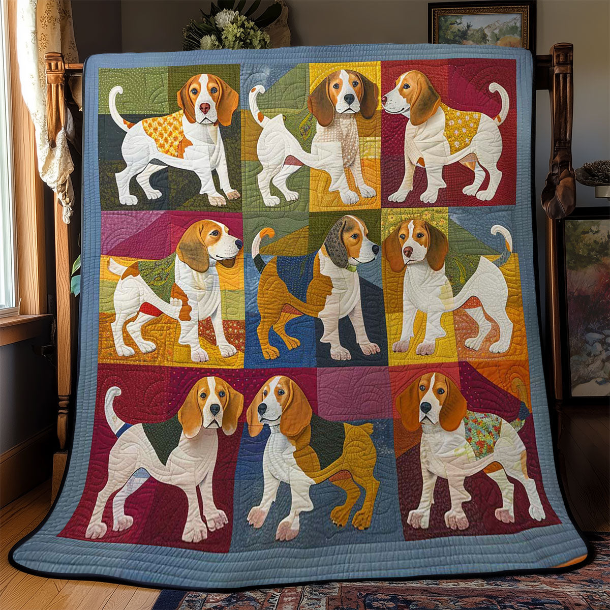 Beagle Funny WN2608098CL Quilt