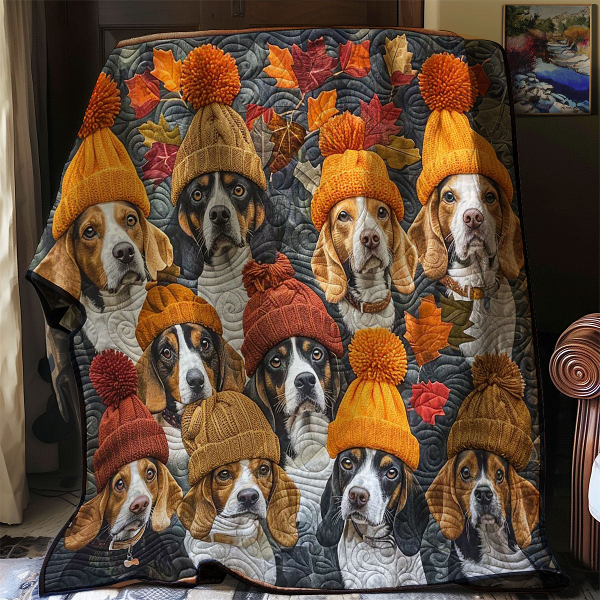 Beagle Paradise WN0808011CL Quilt