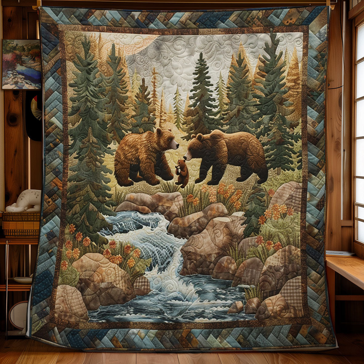 Bear Untamed Wilderness SR2208023CL Quilt