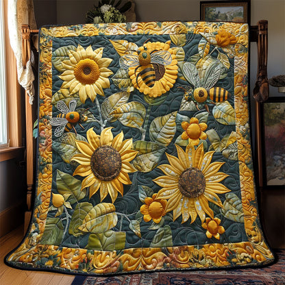 Bee Sunlit Field WN2108109CL Quilt