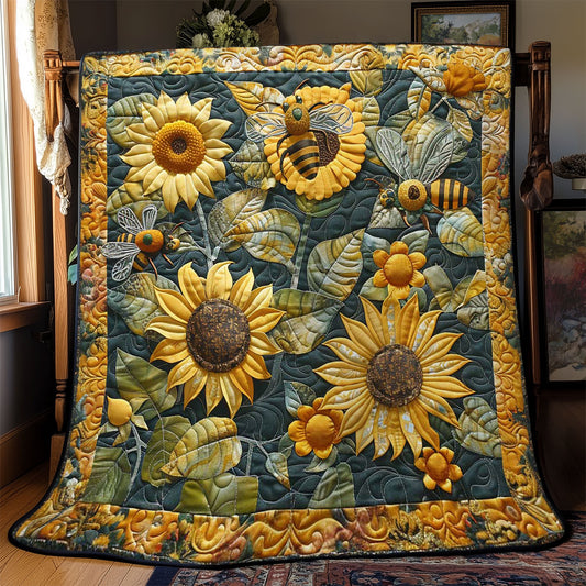 Bee Sunlit Field WN2108109CL Quilt