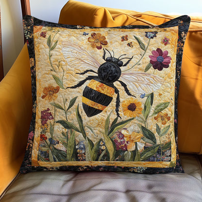 Bees And Flowers WN3107052CL Quilt Pillow Case