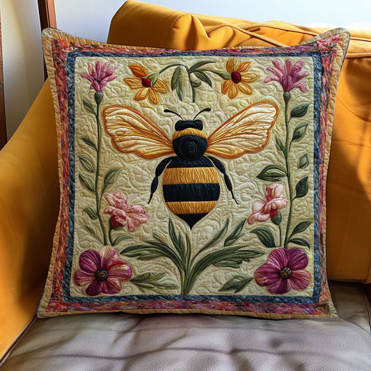 Bees and Blooms WN0208051CL Quilt Pillow Case