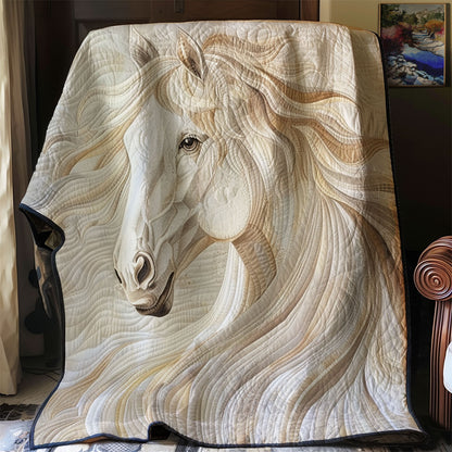 Beige Horse WM2008030CL Quilt