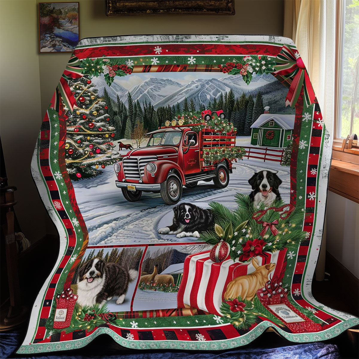 Bernese Christmas Eve WN3008030CL Quilt